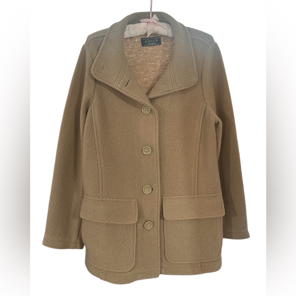Gorgeous Vintage Taupe Bellandi for LLBean Wool Coat - Picture 2 of 14